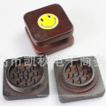 High Quality Square Wooden Herb Smoke Grinder